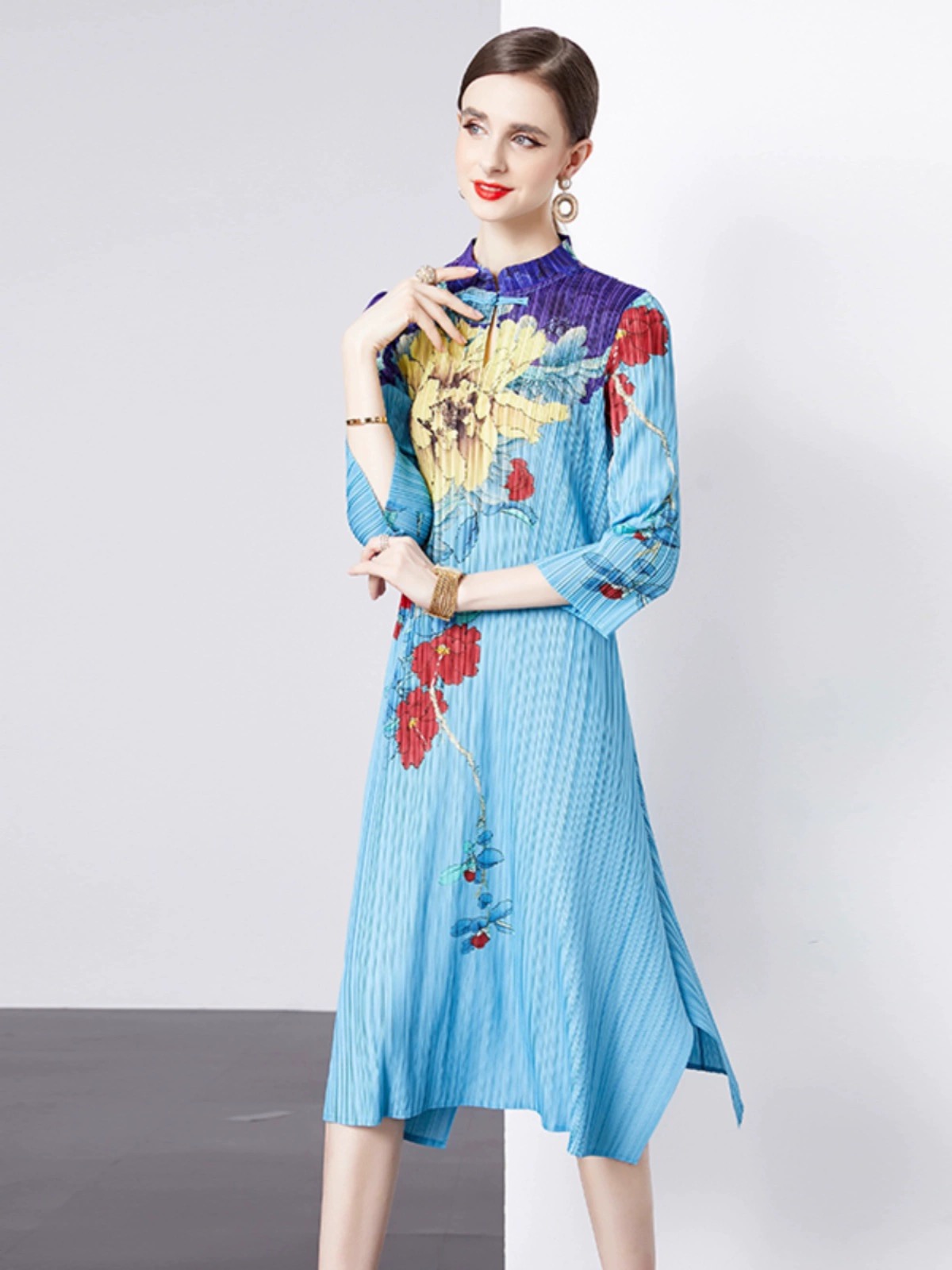I want it I buy it miyaki floral dress CD867 images